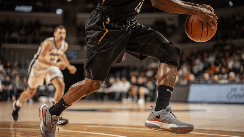 Compression shorts and movement control in basketball